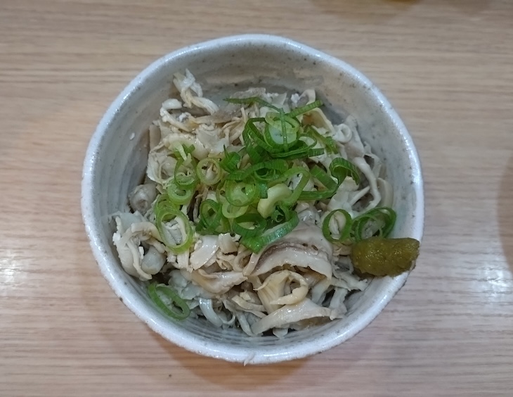 ラーメン一新の酢もつ