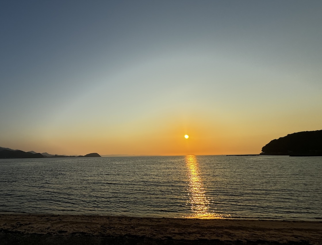 糸島の夕日