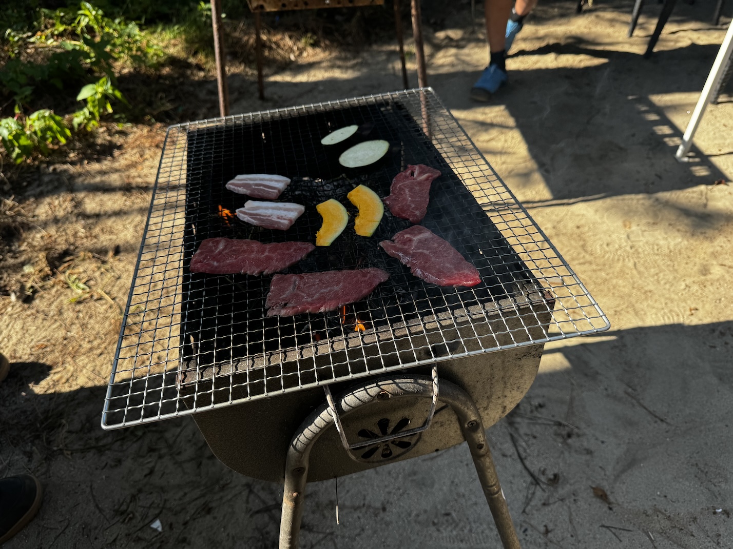 バーベキューの焼き台